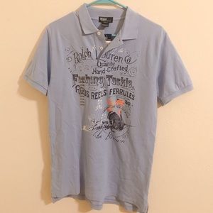 [TAGS ATTACHED] Light periwinkle boys polo shirt!!